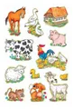Produktbild: HERMA 5419 Lustige Tiere Sticker für Kinder, Bauernhoftiere (36 Aufkleber, Papier, matt) selbstklebend, permanent haftende Motiv Etiketten für Mädchen und Jungen, bunt