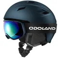Produktbild: Odoland SP0392 Skihelm und Skibrille Set L 59-63 cm Dunkelblau