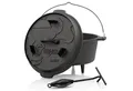 Produktbild: BBQ-Toro Grilltopf Dutch Oven DO45P, 4,2 L Premium Gusseisen Kochtopf, Gusstopf, Gusseisen (3-tlg)