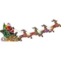 Produktbild: Star Trading Weihnachtsmann Figur Led Rentier Weihnachtsdeko Weihnachtsmann Deko Led Rentier Mit Schlitten Weihnachtsdeko Rentier Led Weihnachtsmann Mit Schlitten Sitzender Weihnachtsmann Renti