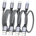 Produktbild: Vielseitige USB C Kabel [4 Pack] –  für iPhone 15 und Samsung S24