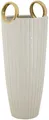 Produktbild: Mauro Ferretti Vase Einkaufen Ø 18x45 cm weiß gold