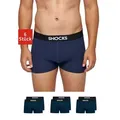 Produktbild: SNOCKS Boxershorts Enge Pants Herren Unterhose (6-St) aus Bio-Baumwolle, ohne kratzenden Zettel blau XL