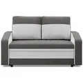 Produktbild: Sofa, Grau, Weiß, Textil, 2-Sitzer, 148x90x87 cm, Wohnzimmer, Sofas & Couches, Sofas, 2-Sitzer Sofas
