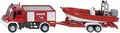 Produktbild: SIKU 1636 Unimog Feuerwehr mit Boot, Nr. 1636