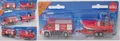Produktbild: Siku Super 1636 MB Unimog U 400 Feuerwehr TLF m. Anhänger + Mehrzweckboot