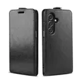 Produktbild: LBH Handy Hülle für Samsung Galaxy A14 / A14 5G mit Kartenfach Vertical Flip Magnet Cover Case Flip Klapphülle Magnetverschluss Schwarz