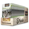 Produktbild: LEONARDO Drink & Care Mobility [20x40g Multipack Sorte Huhn] Katzendrink | getreidefreie Hühnerbrühe mit Fleischstreifen zur Unterstützung der Gelenkfunktion | Ergänzungsfuttermittel für Katzen