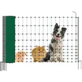 Produktbild: Kerbl Pet Begrenzungszaun Camping Net, Hundezaun, Campingzaun, mobiler Zaun, Doppelspitze, grün, 20m x 81cm schneller Auf- und Abbau