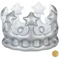 Produktbild: Relaxdays Aufblasbare, Silber, Kunststoff, 21x16x21 cm, Dekoration