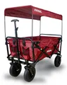 Produktbild: Frosal Bollerwagen Nick rot faltbar mit Dach Bremse & Lufträder, faltbar rot
