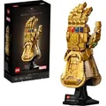 Produktbild: LEGO Marvel Super Heroes Infinity Handschuh, Avengers-Set für Erwachsene mit Modell von Thanos' Gauntlet zum Bauen, Fanartikel, Geschenk für Män... - Gold