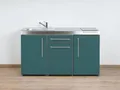 Produktbild: Stengel Miniküche 150cm Küchenzeile Premiumline MP150, Kühlschrank, Glaskeramik