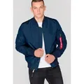 Produktbild: Alpha Industries Bomberjacke MA-1 TT Kunstfaser, slim fit blau XS (42/44)