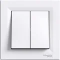 Produktbild: Asfora EPH0600121 Schneider Doppel-Treppenschalter, weiß