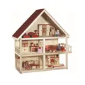 Produktbild: Roba Kids Puppenhaus 3-stöckig mit viel Zubehör
