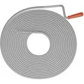 Produktbild: Relaxdays Rohrreinigungsspirale mit Kralle Stahl Silber Rot 10 mm x 15 m