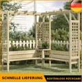 Produktbild: Kiefernholz Imprägniert Eckpergola mit Bank Holz Gartenbank Holzpergola vidaXL