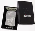 Produktbild: Zippo Feuerzeug Chrome Satin mit Gravur Sternzeichen Löwe und Wunschgravur