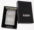 Produktbild: Zippo Feuerzeug Chrome Satin mit Gravur Sternzeichen Krebs und Wunschgravur