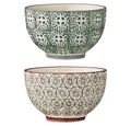 Produktbild: Bloomingville Schale Bloomingville Karine Bowl Ø 10 cm Green Steingut 2er Set, Steingut, (Set)