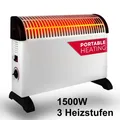 Produktbild: JUNG Konvektor ALPINA Heizung Elektro Mobil, Konvektor Heizung Elektroheizung, 1500 W, Energiesparend, Heizgerät, Wohnzimmer