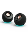 Produktbild: Creative Pebble Pro - Black - Bluetooth - 2.0 PC-Lautsprecher - Schwarz 51MF1710AA000