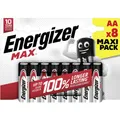 Produktbild: Energizer Max Alkaline Mignon (8 Stk., AA, 2700 mAh) (E300112400)