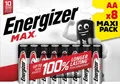 Produktbild: Energizer Max Mignon (AA)-Batterie Alkali-Mangan 1.5 V 8 St. (E303324700)