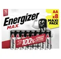 Produktbild: Energizer Energizer Max Mignon (AA)-Batterie Alkali-Mangan 1.5 V 8 St. Batterie, (1.50 V)