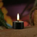 Produktbild: LED Teelicht Thea Uyuni Piffany flackernd Timer bis 400 Stunden D: 4cm schwarz