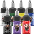 Produktbild: HAWINK Tattoo Farbe Ink Set 0.5oz(15ml) 7 Bottles Tattoo Zubehör Kit