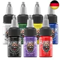Produktbild: HAWINK Tattoo Ink Set 0,5oz(15ml) 7 Bottles Lieferumfang Flaschen TI203-15-7