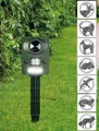 Produktbild: NEU Solar Tierschreck Blitzlicht Sensor Ultraschall für Vertreiben Abwehr Tiere