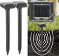 Produktbild: NEU 2er Set Solar Maulwurfschreck Vibration für Vertreiben Abwehr Tiere Garten