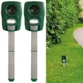 Produktbild: Exbuster 2er-Set Ultraschall-Solar-Tierschrecke mit Bewegungssensor, IP44