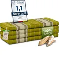 Produktbild: livasia Nachhaltige Klappmatratze aus Kapok - 200x110x8cm - breite Gästematratze, Faltbare Matratze, ökologische Yogamatte, klappbares Gästebett, Liege für Garten und Balkon (Grün)