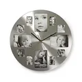Produktbild: Nedis Kreisförmige Wanduhr Durchmesser von 40cm Photo Frame Silber