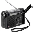 Produktbild: Renkforce Notfall-Kurbelradio (UKW/MW/KW RF-4694806 Radio (wiederaufladbar, Solarpanel, Handkurbel, Weckfunktion, Taschenlampe)