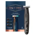 Produktbild: King C Gillette Style Master Barttrimmer für Männer mit 1 austauschbare 4D-Klinge und 3 austauschbare Kammaufsätze, Geschenk Männer