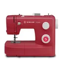 Produktbild: Singer Nähmaschine - Simple 3223 Einsteigermaschine mechanisch dunkelbeere, 23 Programme rot