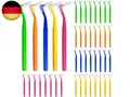 Produktbild: 40 Stück Interdentalbürsten,Push Pull Interdentalbürste,L-Förmige Zah