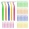 Produktbild: 40 Interdentalbürsten Set aus weichem Nylon, mehrfarbig, wiederverwendbar