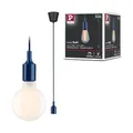 Produktbild: Paulmann 78430 Pendelleuchte Neordic Pendelleuchte Ketil ohne Leuchtmittel max. 60 Watt Hängeleuchte Nachtblau, Schwarz Silikon, Kunststoff E27