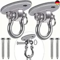 Produktbild: BeneLabel 2 Stück Deckenhaken Schaukel, Hängematte Haken Kapazität 900kg, Haken