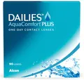 Produktbild: Dailies AquaComfort Plus Tageslinsen weich | 90 Stück | BC 8.7 mm | DIA 14.0 mm | -10.50 Dioptrien