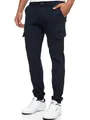 Produktbild: Indicode Herren August Cargohose aus Baumwolle mit 6 Taschen | Cargo Chino Hose f. Männer Navy, L