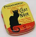 Produktbild: Minidöschen / Mini Dose / Blechdose Steinlen schwarze Katze * Chat noir *