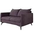 Produktbild: S-Style Möbel 2-Sitzer-Sofa, Lila, Textil, Echtholz,Buche, Birke, Füllung: Polyetherschaumkern, 138x86x91 cm, Blauer Engel, FSC Mix, Oeko-Tex®, Hergestellt in Europa, Wohnzimmer, Sofas & Couches, Sofas, 2-Sitzer Sofas