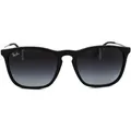 Produktbild: Ray-Ban Runde Herren Gummi Schwarz Gradient Grau Sonnenbrille